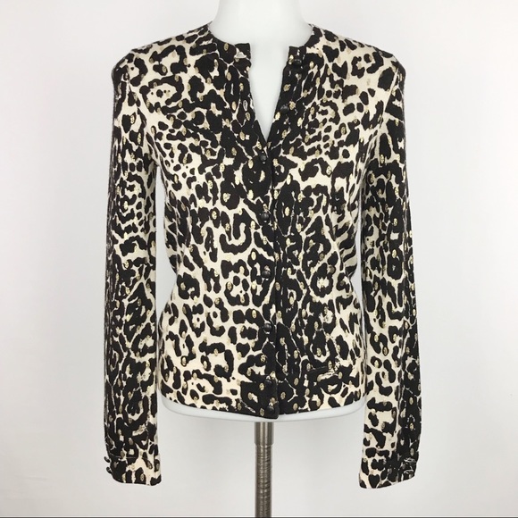 J. Crew Sweaters - J. Crew XS Leopard Cardigan